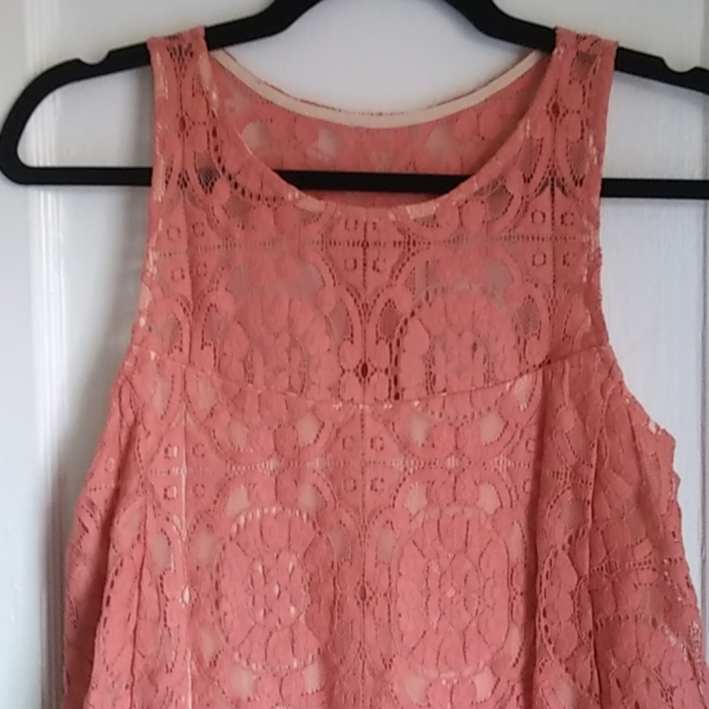 Free People Wallflower Blush Tent Dress - Picture 4 of 7